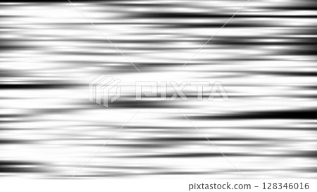 Liquid chrome horizontal lines dynamic effect texture. Speed black and white metallic flow for tech, race, futuristic designs, banners, digital art. Glossy distorted surface. Vector illustration 128346016
