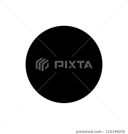 Black Circle Silhouette. Sticker Logo Tag Emblem. Label Shape for Badge Design, Sale Offer, Original Product Mark, Branding Element. Vector Illustration. Black Circle Silhouette. Sticker Logo Tag Emblem. Label Shape for Badge Design, Sale Offer, Original Product Mark, Branding Element. Vector Illustration. 128346056