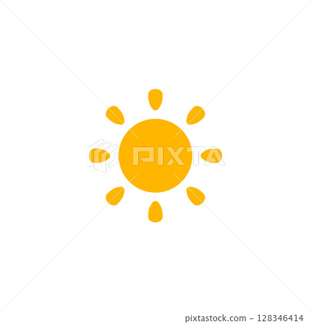 Boho Sun Symbol Full Center Style. Ideal For Summer Heat, Morning Forecasts, Weather Apps, And Solstice Signs. Soft And Warm Boho Vibe. Vector Illustration. Boho Sun Symbol Full Center Style. Ideal For Summer Heat, Morning Forecasts, Weather Apps, And Solstice Signs. Soft And Warm Boho Vibe. Vector Illustration. 128346414