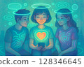 composite image of heart 128346645