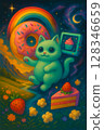 a monster at the outerspace 128346659