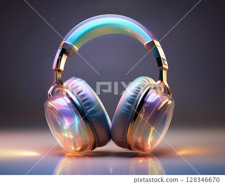 Transparent design headphones 128346670