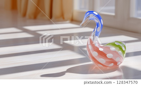 Glass Object - Duck 128347570