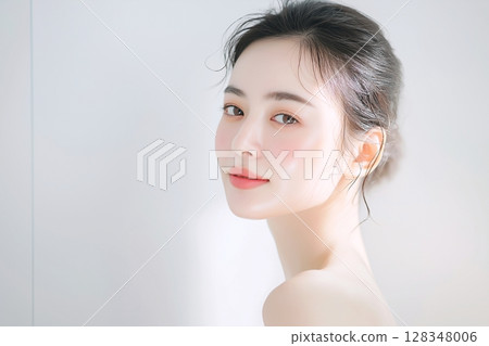 女性美麗肌膚與護膚“AI生成圖像” 128348006