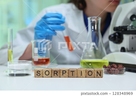 A detailed Laboratory Sorption Experiment utilizing Test Tubes alongside Microscopy techniques 128348969