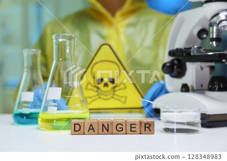 Ensuring Laboratory Safety Understanding Hazardous Materials and Equipment Risks Involved 128348983
