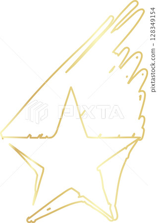 Golden stars icon drawing style Golden stars icon drawing style 128349154