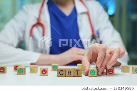 Cognitive Behavioral Therapy CBT in Various Healthcare Settings for Mental Health Improvement 128349590
