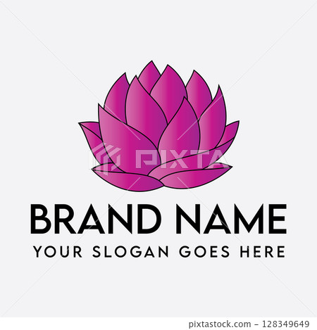 Graceful Lotus Logo Design Graceful Lotus Logo Design 128349649