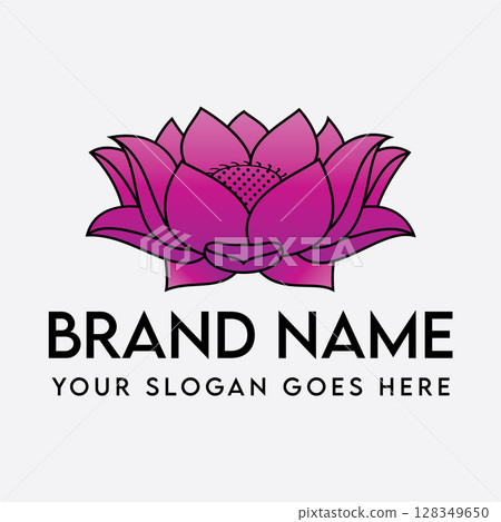 Graceful Lotus Logo Design Graceful Lotus Logo Design 128349650