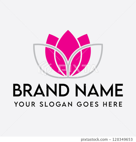 Graceful Lotus Logo Design Graceful Lotus Logo Design 128349653