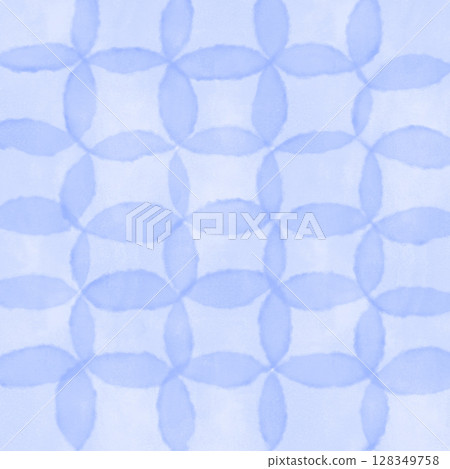 水彩風格藍色重疊圓圈圖案背景圖 水彩風格藍色重疊圓圈圖案背景圖 128349758