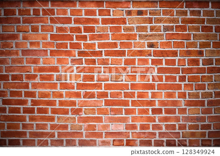 Beautifully Textured Red Brick Wall for Various Background and Design Purposes and Uses 128349924