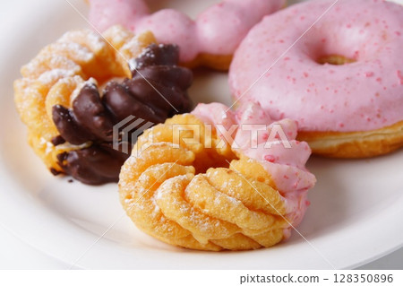 Colorful donuts 128350896