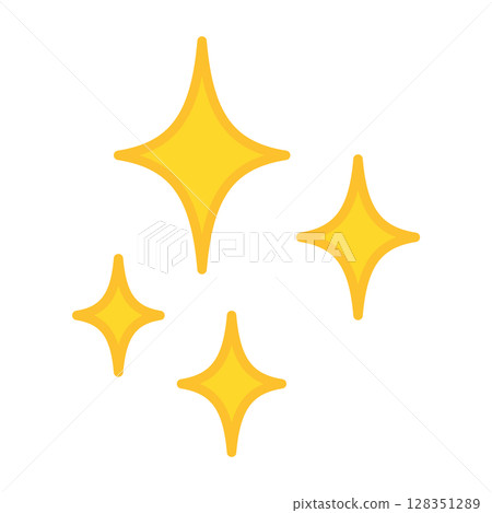 Twinkle and glitter star sparkle vector illustration. Twinkle and glitter star icon. Dazzling bright party light elements. 128351289
