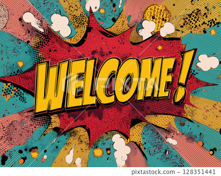 WELCOME, comic, ai 128351441
