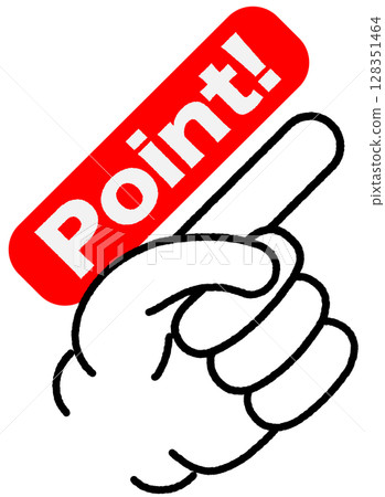 Index finger point finger 128351464