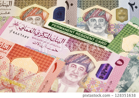 American permanent resident card on Omani Rial American permanent resident card on Omani Rial 128351638