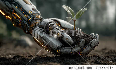 Androids and nature coexist 128352017