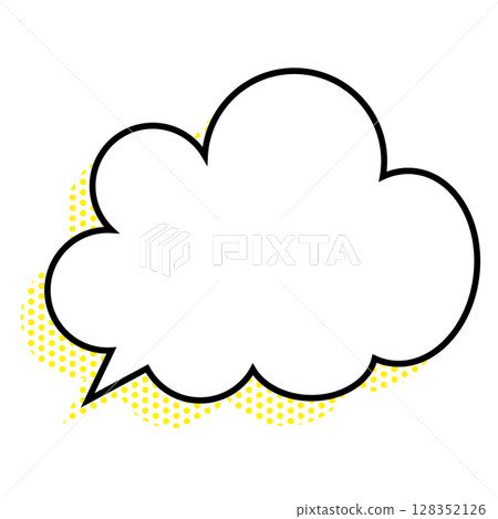 Simple speech bubble illustration - Fluffy Simple speech bubble illustration - Fluffy 128352126