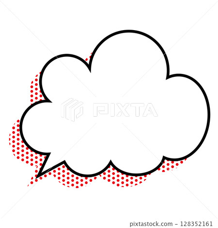 Simple speech bubble illustration - Fluffy 128352161