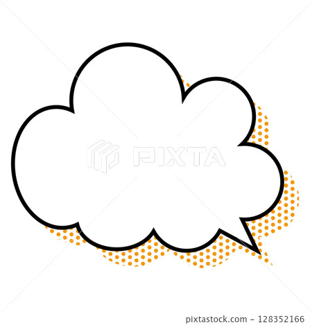 Simple speech bubble illustration - Fluffy 128352166