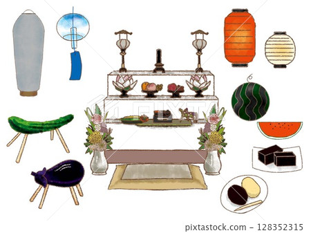 盂蘭盆插圖集 128352315