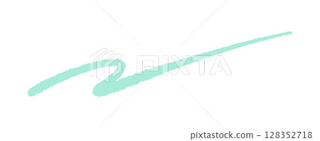 綠色粗獷而時尚的手寫線條 - 柔和色彩的時尚裝飾設計零件材料 128352718