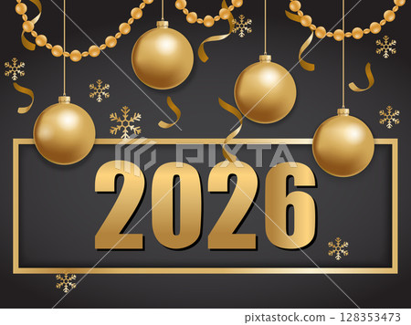 happy new year 2026 gold and black happy new year 2026 gold and black 128353473