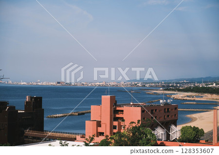 [Sennan Atagoyama] Beautiful port town scenery 128353607