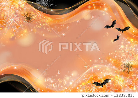 Modern Halloween abstract background with seasonal colors and copy space. Great for digital marketing and graphics. Modern Halloween abstract background with seasonal colors and copy space. Great for digital marketing and graphics. 128353835