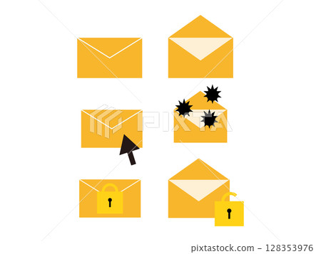 郵件圖示插圖集 128353976
