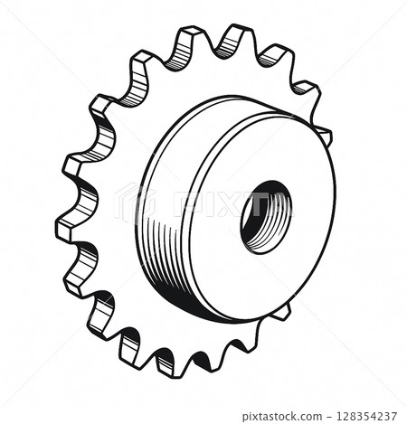 鏈輪插圖 鏈輪插圖 128354237