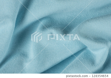 Abstract fabric blue background, cotton and spandex fabric Abstract fabric blue background, cotton and spandex fabric 128354654