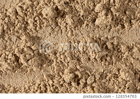 Brown Ground Flax. Organic Ingredient for Clean Eating Recipes. Brown Ground Flax. Organic Ingredient for Clean Eating Recipes. 128354703