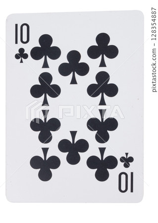 card gambling on white game luck ten clubs 128354887