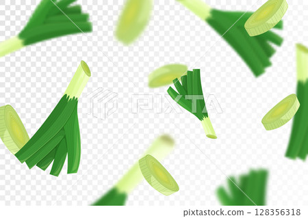 Green pea background. Flying or falling fresh green pea isolated on transparent background. Can be used for advertising, packaging, banner, poster, print. Flat design. Vector illustration Green pea background. Flying or falling fresh green pea isolated on transparent background. Can be used for advertising, packaging, banner, poster, print. Flat design. Vector illustration 128356318