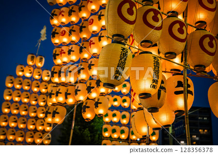 Akita kanto festival, august 2024, in Japan 128356378