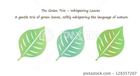 美麗的漸變葉子圖像的插圖 128357207