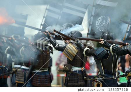 岡山城炮術 古代火砲示範 明石公園土岐週 128357316