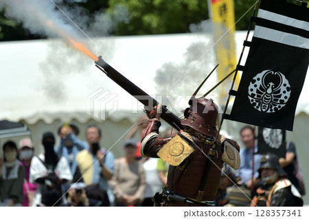 Okayama Castle Rifle Corps: Traditional Gunnery Demonstration, Akashi Park, Time Week 128357341