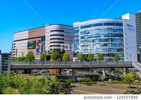 Saitama Prefecture, Kawaguchi City, Cityscape of Kawaguchi Station East Exit, Kawaguchi Casty Torara Terrace Kawaguchi 128357899