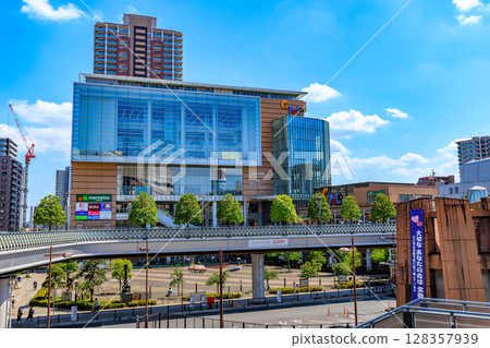 Saitama Prefecture, Kawaguchi City, Kawaguchi Station East Exit Cityscape, Kawaguchi Cupola 128357939