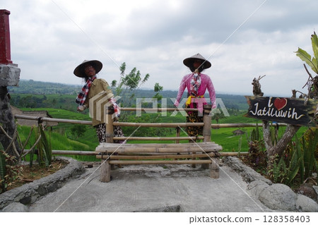 Indonesia, World Heritage Site, Subak Landscape of Mount Batukaru, Jatiluwih Rice Terraces 128358403