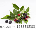 Summer sweet and sour fruit blackberry 128358583