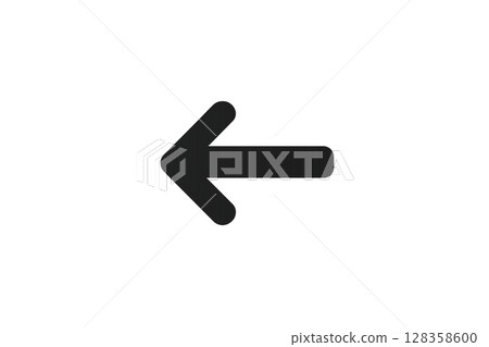 透明背景標誌 僅箭頭指示標誌 可用於指示方向、引導和顯示進度的材料 128358600