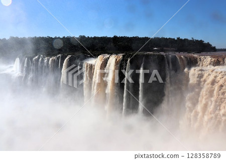 Iguazu Falls Devil's Whisper World Heritage Site Argentine side South America Iguazu Falls Devil's Whisper World Heritage Site Argentine side South America 128358789
