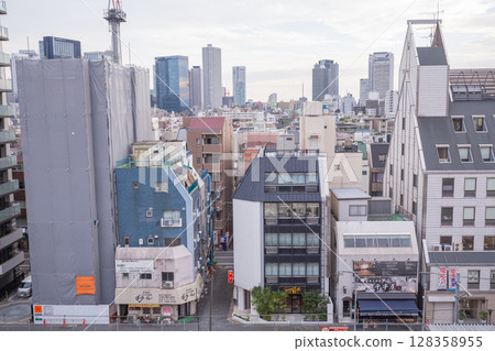 [Japan] View of the cityscape of Tokyo's 23 wards from a high-rise building 128358955