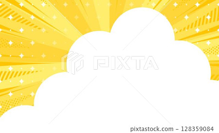 雲彩設計背景架構、旭日、聚焦線和燈光裝飾 雲彩設計背景架構、旭日、聚焦線和燈光裝飾 128359084