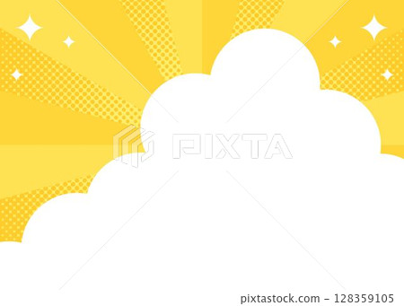 雲彩設計背景架構、旭日、半色調圖案、燈光效果、裝飾 128359105